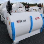 AM Tank 655 Gallon Gasoline Fuel Tank with Pump and Containment Pan